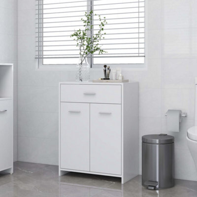 Berkfield Bathroom Cabinet White 60X33X80 Cm Engineered Wood - image 1