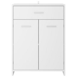 Berkfield Bathroom Cabinet White 60X33X80 Cm Engineered Wood - thumbnail 5