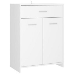 Berkfield Bathroom Cabinet White 60X33X80 Cm Engineered Wood - thumbnail 2