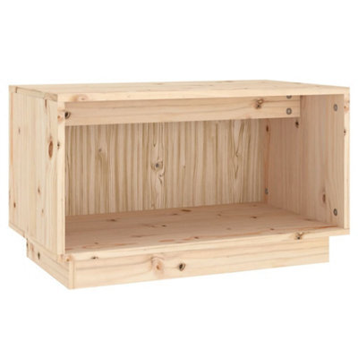 Berkfield Rustic Tv Cabinet 60X35X35 Cm Solid Wood Pine - image 1