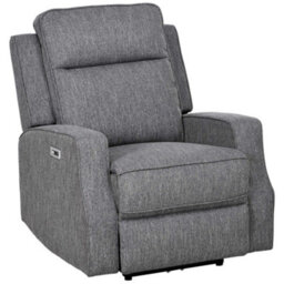 Homcom Electric Armchair, Fabric Recliner Chair With Usb Port, Charcoal Grey - thumbnail 2