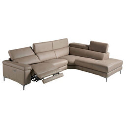 Angel Cerda Luxurious Right Chaise Longue Sofa In Mink Leather For Ultimate Relaxation - thumbnail 6