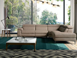 Angel Cerda Luxurious Right Chaise Longue Sofa In Mink Leather For Ultimate Relaxation - thumbnail 2