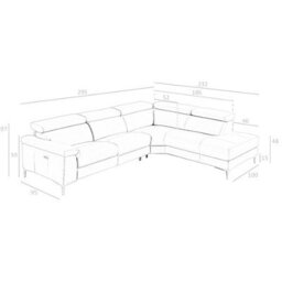 Angel Cerda Luxurious Right Chaise Longue Sofa In Mink Leather For Ultimate Relaxation - thumbnail 7