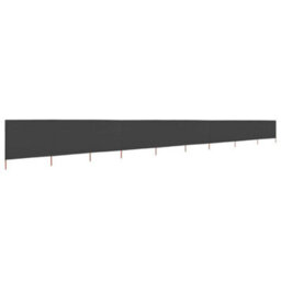 Berkfield 9-Panel Wind Screen Fabric 1200X80 Cm Anthracite - thumbnail 2
