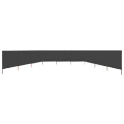 Berkfield 9-Panel Wind Screen Fabric 1200X80 Cm Anthracite - thumbnail 3