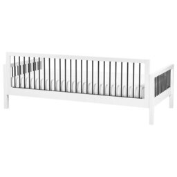 Beliani Daybed Wood Tricot 90 X 200 Cm (Eu Single) White - thumbnail 5