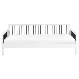 Beliani Daybed Wood Tricot 90 X 200 Cm (Eu Single) White - thumbnail 4