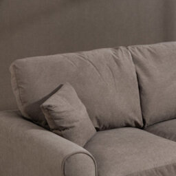Unknown Lewiston 162Cm Wide 3 Seat Mole Brown Fabric Sofabed - thumbnail 8