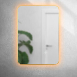 Brushed Brass 700mm X 500mm Backlit Mirror With Colour Change And Bluetooth - thumbnail 5