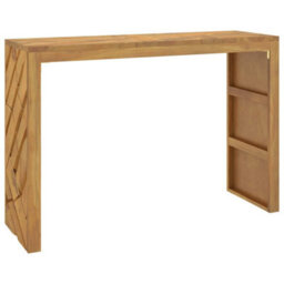 Berkfield Console Table 110X35X75 Cm Solid Wood Teak - thumbnail 2