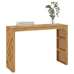 Berkfield Console Table 110X35X75 Cm Solid Wood Teak - thumbnail 1