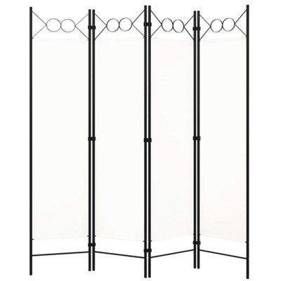 Vidaxl 4-Panel Room Divider White 160X180 Cm Room Dividers - image 1