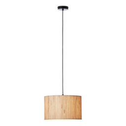 Luminosa Lighting Luminosa Longshore Single Pendant Ceiling Lamp, Natural Seagrass, Matt Black - thumbnail 6