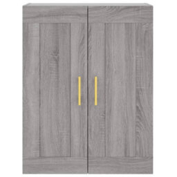 Berkfield Highboard Grey Sonoma 69.5X34X180 Cm Engineered Wood - thumbnail 6