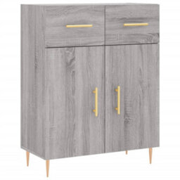 Berkfield Highboard Grey Sonoma 69.5X34X180 Cm Engineered Wood - thumbnail 7