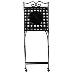 Beliani Set Of 2 Garden Chairs Carpino Metal Black - thumbnail 8