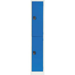 Manutan Expert 2 Tier Blue/grey Commercial Locker 1800X315X500mm - thumbnail 3