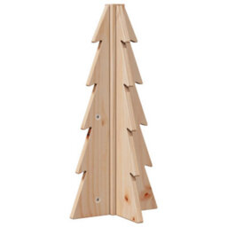 Berkfield Versatile Wooden Christmas Tree For Decoration 49 Cm Solid Wood Pine