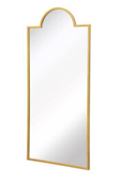"Mirroroutlet Fenestra Arched - Gold Contemporary Wall And Leaner Mirror 67"" X 29"" (170 X 75Cm)" - thumbnail 3