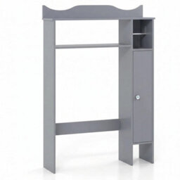 Over The Toilet Storage Cabinet With Toilet Paper Holder Bathroom Space Saver - thumbnail 5
