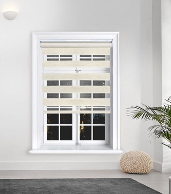 Lister Cartwright Day And Night/zebra Blinds, Premium Quality Double Roller, Vision Blinds(Linen, 180 X 165 Cm) - image 1