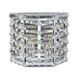 Stylish Twin Wall Light Sconce With Polished Nickel Finish And Led Bulbs - thumbnail 2