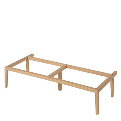 GoodHome Avela Matt Oak Vanity Unit Feet (H)210mm (W)1000mm - image 1