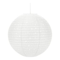 GoodHome Greylag White Star Round Lamp Shade (D)38Cm - thumbnail 2