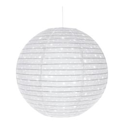 GoodHome Greylag White Star Round Lamp Shade (D)38Cm - thumbnail 3