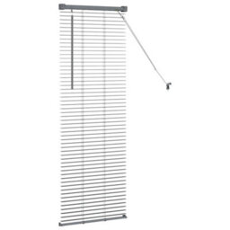 Berkfield Window Blind With Curtains Manual Dark Grey Aluminium - thumbnail 6