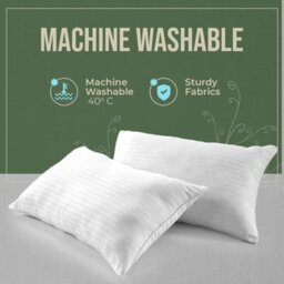 Nod Off Ultra Bounce Pillows With Hollowfibre Filling - Microfiber Satin Stripe Case Breathable And Comfortable - Non-Allergenic Standard - thumbnail 7