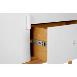 Orsina Scandi Style Sideboard, Natural Wood Sideboard, Modern Oak Wood Sideboard, 1 Door And 2 Drawer Sideboard - thumbnail 9