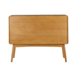 Orsina Scandi Style Sideboard, Natural Wood Sideboard, Modern Oak Wood Sideboard, 1 Door And 2 Drawer Sideboard - thumbnail 4