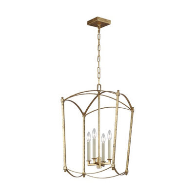 Luminosa Lighting Luminosa Feiss Thayer Lanterns Pendant Ceiling Light Antique Gold - image 1