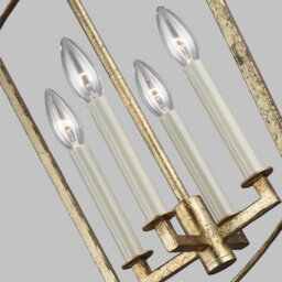 Luminosa Lighting Luminosa Feiss Thayer Lanterns Pendant Ceiling Light Antique Gold - thumbnail 2
