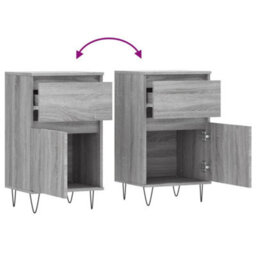 Berkfield Sideboard Grey Sonoma 40X35X70 Cm Engineered Wood - thumbnail 9