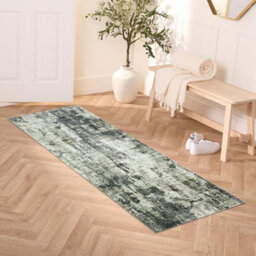 Ameha Modern Grey Abstract Cashmere Runner 60 X 220 Cm Frost Rug Master Bedroom Mats - thumbnail 4