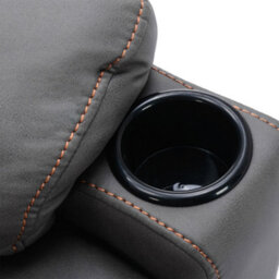 More4Homes Afton Fabric Recliner Rocking Swivel Gaming Cinema Lounge Sofa Chair Charcoal - thumbnail 5