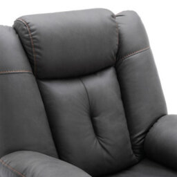 More4Homes Afton Fabric Recliner Rocking Swivel Gaming Cinema Lounge Sofa Chair Charcoal - thumbnail 4
