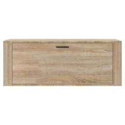 Walplus Wall Shoe Cabinet Sonoma Oak 100X35X38 Cm Engineered Wood - thumbnail 5