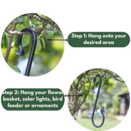 Marco Paul 6'' Forge Tree Hook For Hanging Baskets - thumbnail 6