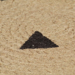 Berkfield Modern Handmade Rug Jute With Triangle Print 120 Cm - thumbnail 5