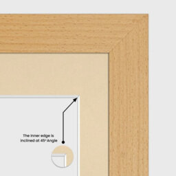 AK Frames 20X14 Country Pine Modern Multi Photo Frame With Ivory Mount - Holds 2 Apertures (2X) A4 Photos - thumbnail 7