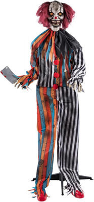 Boland Halloween Standing Clown Butcher Decoration 175Cm With Led Eyes, Sound & Motion - image 1