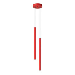 Sollux Lighting Pastelo Steel Red 2 Lights Modern Pendant Lamps