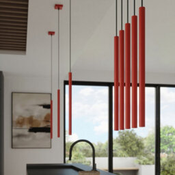 Sollux Lighting Pastelo Steel Red 2 Lights Modern Pendant Lamps - thumbnail 9