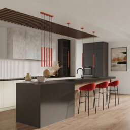 Sollux Lighting Pastelo Steel Red 2 Lights Modern Pendant Lamps - thumbnail 8