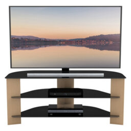 "Avf Varano 1.1M Corner Tv Stand, For Tvs Up To 55"" - Oak" - thumbnail 2