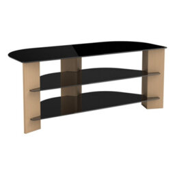 "Avf Varano 1.1M Corner Tv Stand, For Tvs Up To 55"" - Oak"